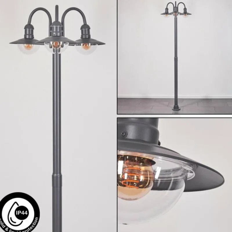 hofstein Réverbère Elima Anthracite, 3 lumières