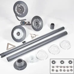 hofstein Réverbère Elima Anthracite, 3 lumières