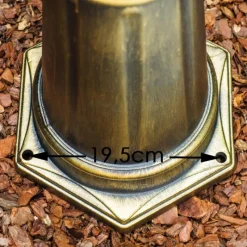 Luminaires Rustiques-hofstein Réverbère Hong Kong bronze Transparent, 3 lumières