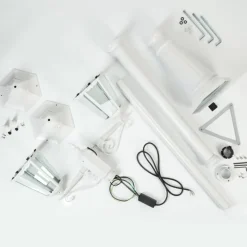 hofstein Réverbère Hongkong Blanc, 2 lumières