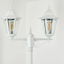 hofstein Réverbère Hongkong Blanc, 2 lumières