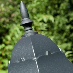 Luminaires Rustiques-hofstein Réverbère Hongkong Noir, 2 lumières