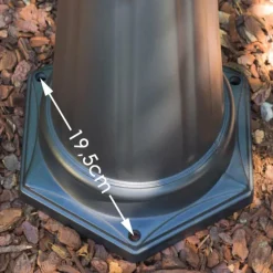 Luminaires Rustiques-hofstein Réverbère Hongkong Noir, Transparent, 3 lumières