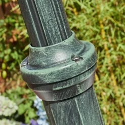 Luminaires Rustiques-hofstein Réverbère Hongkong Vert, Noir, 2 lumières