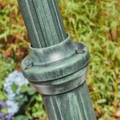 Luminaires Rustiques-hofstein Réverbère Hongkong Vert, Noir, 3 lumières