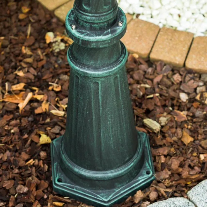 Luminaires Rustiques-hofstein Réverbère Kobe Vert, Noir, 3 lumières