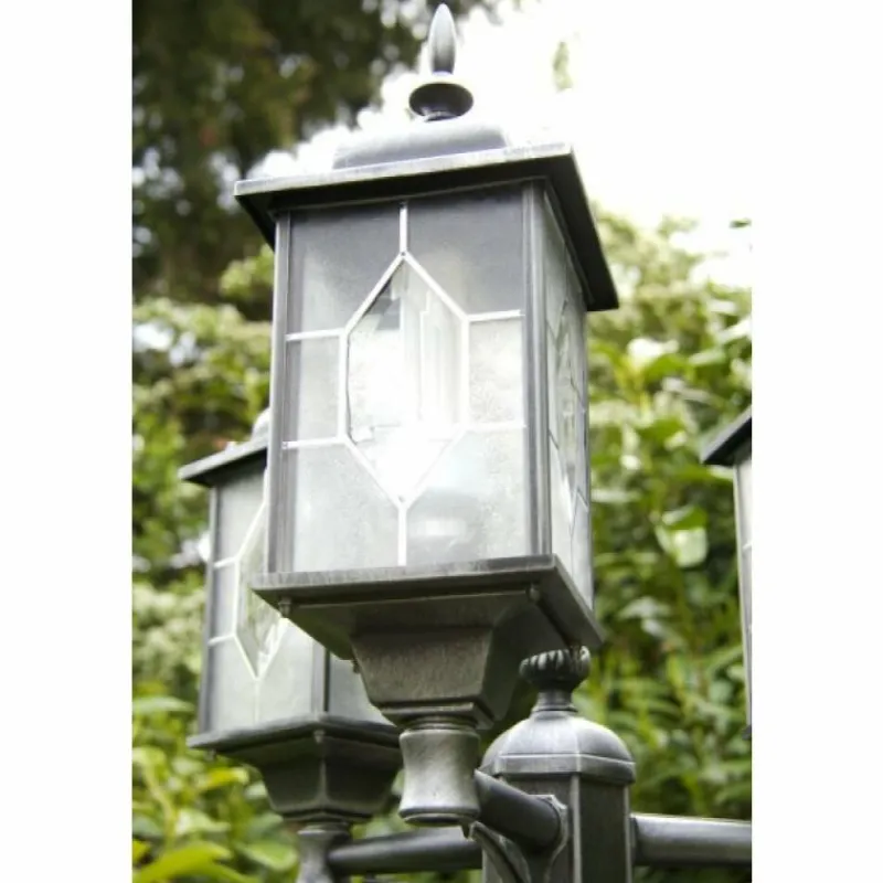 Luminaires Rustiques-Luminaires Konstsmide Réverbère Konstsmide Noir, Argenté, 3 lumières