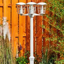 hofstein Réverbère Lalwori Blanc, 3 lumières