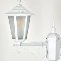 Luminaires Rustiques-hofstein Réverbère Loria Blanc, 2 lumières