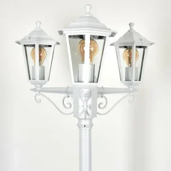 Luminaires Rustiques-hofstein Réverbère Loria Blanc, 3 lumières