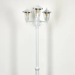 Luminaires Rustiques-hofstein Réverbère Loria Blanc, 3 lumières