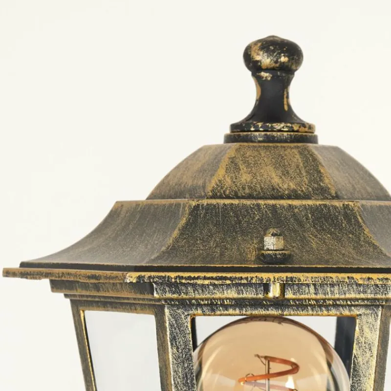 Luminaires Rustiques-hofstein Réverbère Loria Brun, Or, Noir, 2 lumières