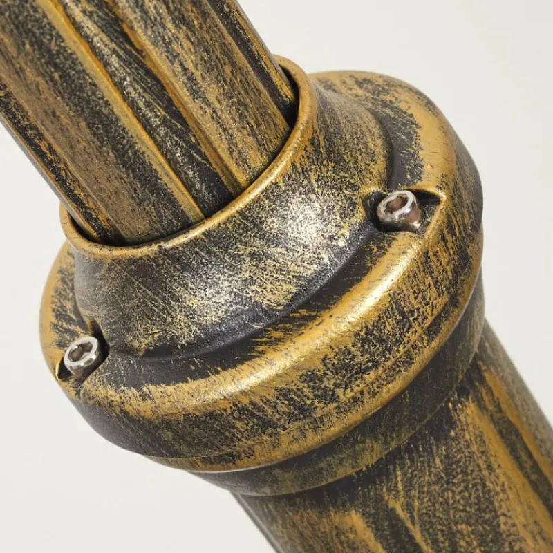 Luminaires Rustiques-hofstein Réverbère Loria Brun, Or, Noir, 2 lumières