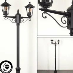 Luminaires Rustiques-hofstein Réverbère Loria Noir, 2 lumières