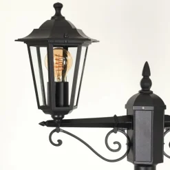 Luminaires Rustiques-hofstein Réverbère Loria Noir, 2 lumières