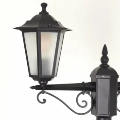 Luminaires Rustiques-hofstein Réverbère Loria Noir, 2 lumières