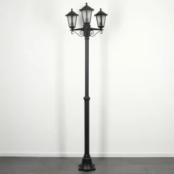 Luminaires Rustiques-hofstein Réverbère Loria Noir, 3 lumières