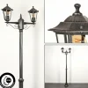 Luminaires Rustiques-hofstein Réverbère Loria Noir, Argenté, 2 lumières