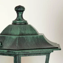 Luminaires Rustiques-hofstein Réverbère Loria Vert, Noir, 2 lumières