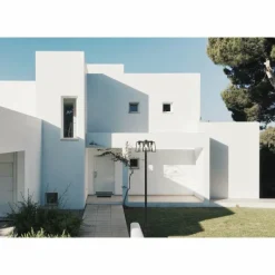 Luminaires Lutec Réverbère Lutec FIA Noir, 3 lumières