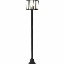 Luminaires Lutec Réverbère Lutec Pine Noir, 3 lumières