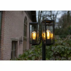 Luminaires Lutec Réverbère Lutec Pine Noir, 3 lumières
