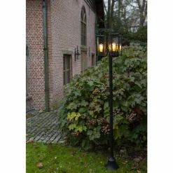 Luminaires Lutec Réverbère Lutec Pine Noir, 3 lumières