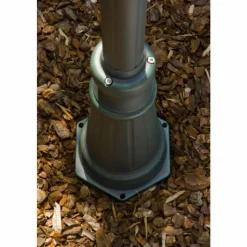 Luminaires Rustiques-hofstein Réverbère Massive myGarden DUBROVNIK Vert, Noir, Transparent, 3 lumières