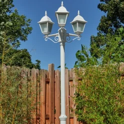 hofstein Réverbère Naofe Blanc, 3 lumières