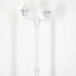 hofstein Réverbère Naofe Blanc, 2 lumières