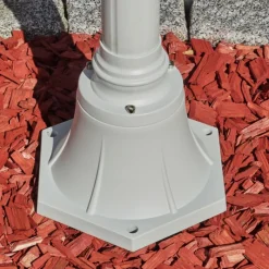 Luminaires Rustiques-hofstein Réverbère Naofe Blanc, 2 lumières