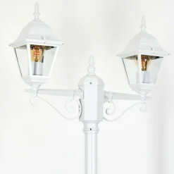 Luminaires Rustiques-hofstein Réverbère Naofe Blanc, 2 lumières