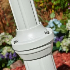 Luminaires Rustiques-hofstein Réverbère Naofe Blanc, 3 lumières