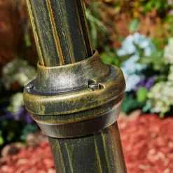 Luminaires Rustiques-hofstein Réverbère Naofe Brun, Or, Noir, 3 lumières