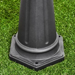 Luminaires Rustiques-hofstein Réverbère Naofe Noir, 3 lumières