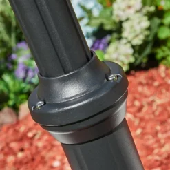 hofstein Réverbère Naofe Noir, 3 lumières