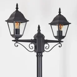 Luminaires Rustiques-hofstein Réverbère Naofe Noir, 2 lumières