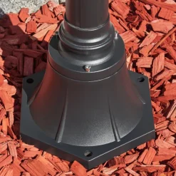 Luminaires Rustiques-hofstein Réverbère Naofe Noir, 2 lumières