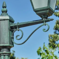 hofstein Réverbère Naofe Vert, Noir, 2 lumières