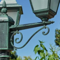 hofstein Réverbère Naofe Vert, Noir, 3 lumières