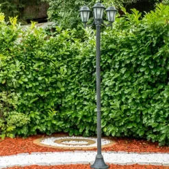 Luminaires Rustiques-hofstein Réverbère NATAL FROST Vert, Noir, 3 lumières