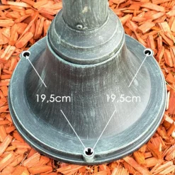 Luminaires Rustiques-hofstein Réverbère NATAL FROST Vert, Noir, 3 lumières