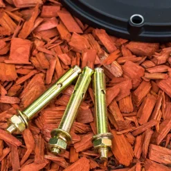 Luminaires Rustiques-hofstein Réverbère NATAL Noir, 3 lumières