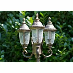 Luminaires Rustiques-Luminaires Orion Réverbère Orion Noir doré, 3 lumières