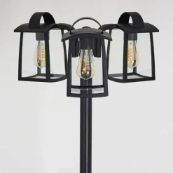hofstein Réverbère Trosa Noir, 3 lumières