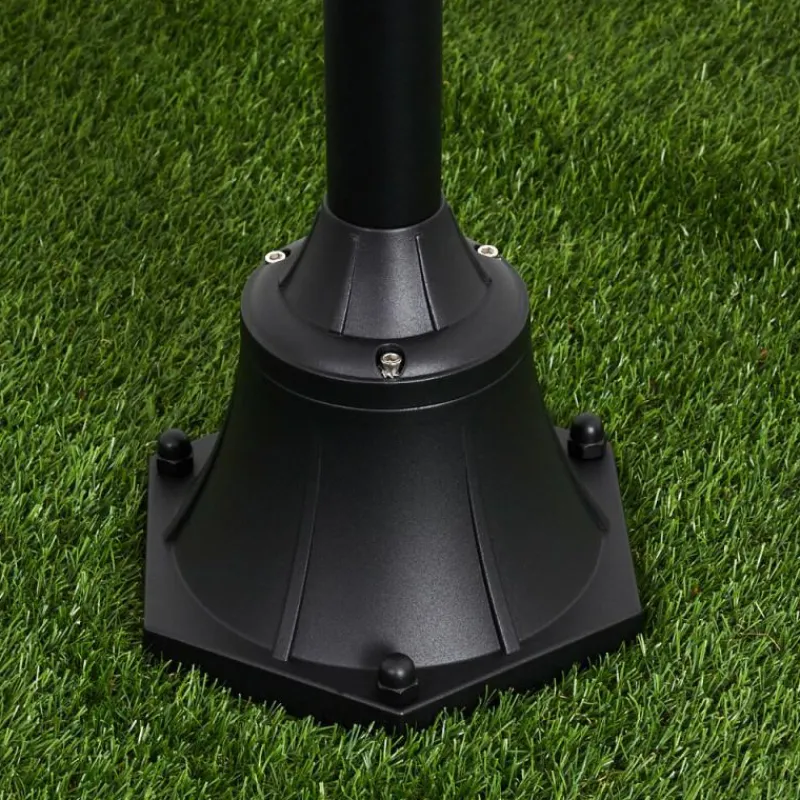 hofstein Réverbère Trosa Noir, 3 lumières