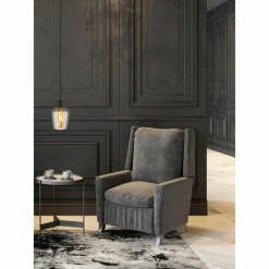 Suspension Verre Fumé-Luminaires Globo Lighting Ryan Suspension Noir, 1 lumière