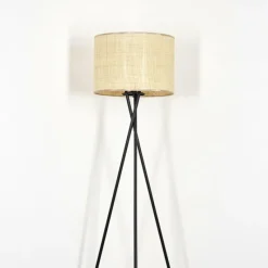 Luminaires Scandinaves-hofstein Sabadim Lampadaire beige, 1 lumière
