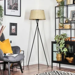 Luminaires Scandinaves-hofstein Sabadim Lampadaire beige, 1 lumière