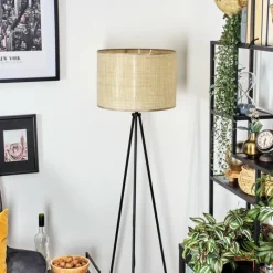 Luminaires Scandinaves-hofstein Sabadim Lampadaire beige, 1 lumière